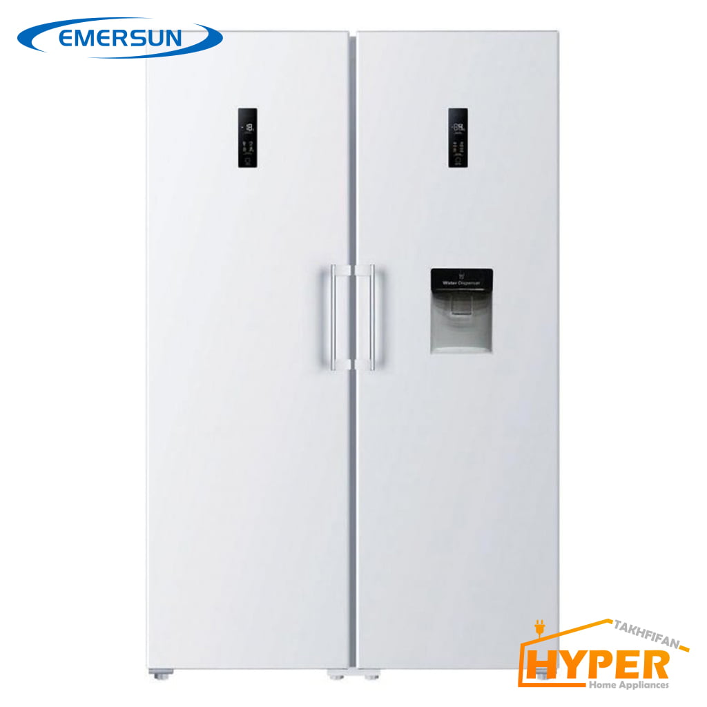 تصویر یخچال فریزر دوقلو امرسان هایلوکس سیلور 16 فوت ا Emersun HIGH LUX Refrigerator Emersun HIGH LUX Refrigerator