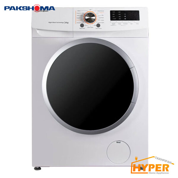 ماشین لباسشویی پاکشوما Pakshoma TFU-66100 WT سفید 6 کیلویی