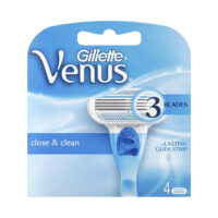 تیغ یدک ژیلت مدل Venus Close & Clean ‏بسته 4 عددی