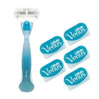 خود تراش ژیلت مدل venus به همراه تیغ یدک مدل VGW00765 بسته 5 عددی