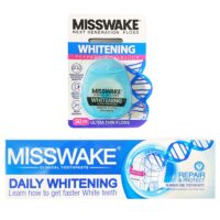 خمیر دندان میسویک مدل Whitening حجم 75 میلی لیتر به همراه نخ دندان میسویک مدل Whitening