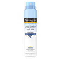 اسپری ضد آفتاب بدون رنگ نوتروژینا SPF 70 مدل Ultra Sheer 70 مناسب پوست های معمولی حجم 141 میلی لیتر