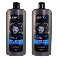 شامپو مو مردانه لروکس مدل ICEY MENTHOL حجم 550 میلی لیتر بسته 2 عددی