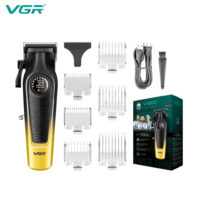 ماشین اصلاح وی جی آر مدل VGR V-196 مشکی طلایی