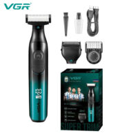 ماشین اصلاح وی جی آر مدل VGR V-361 مشکی آبی ضد آب